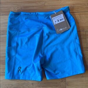 On Running Sky Blue Performance Shorts